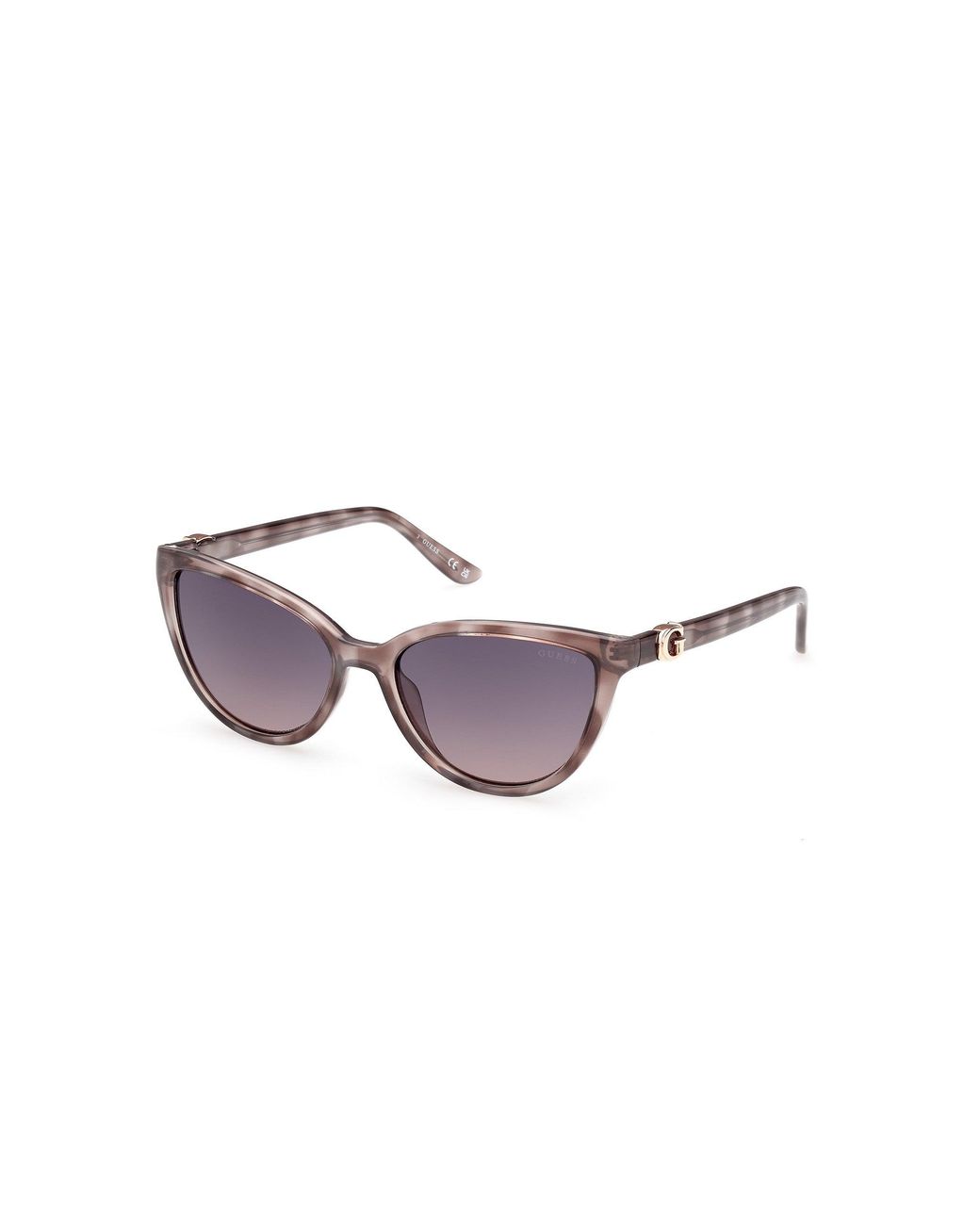 Guess Black Gu00189 20B Sunglasses Injected Smoke Cat Eye Normal