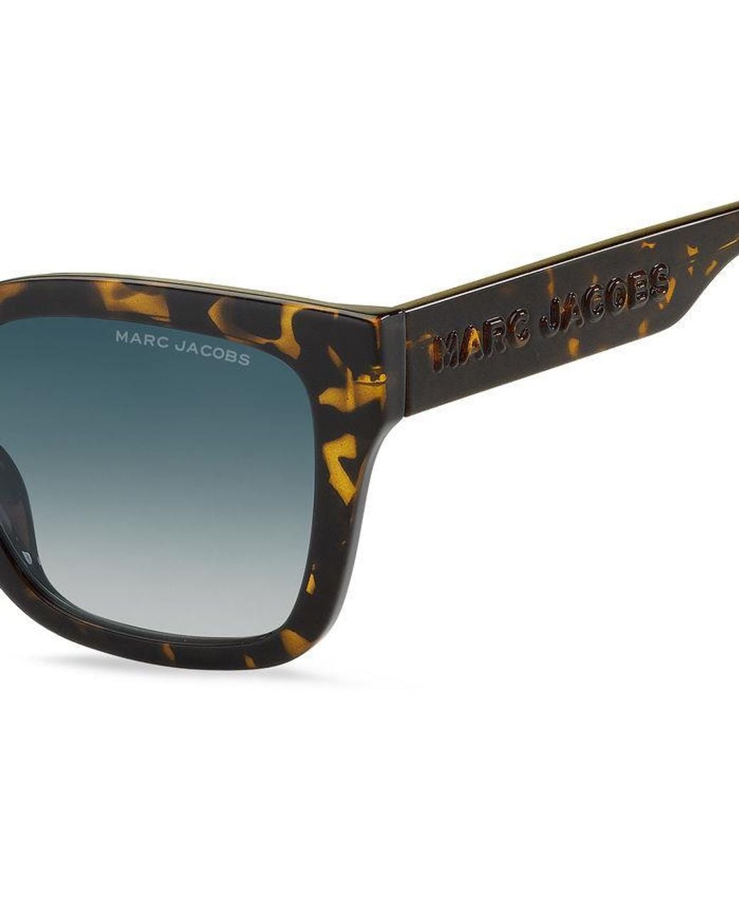 Marc Jacobs Black Marc 658/S 086/08 Sunglasses Plastic Squared Shaded