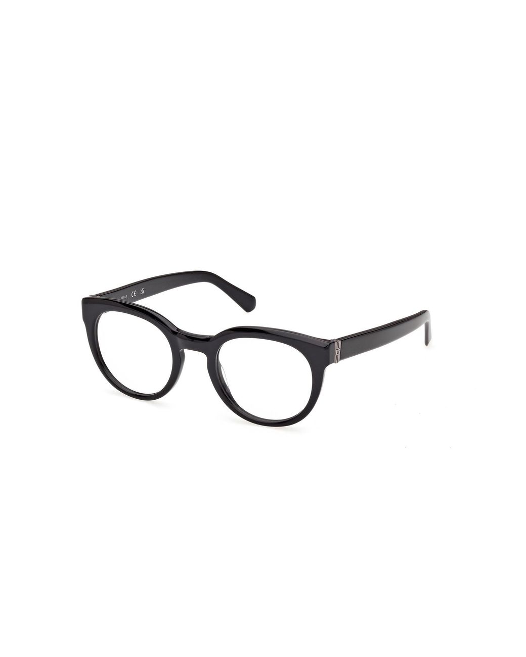 Guess Black Gu50366 001 Optical Frames Acetate Round Normal for men