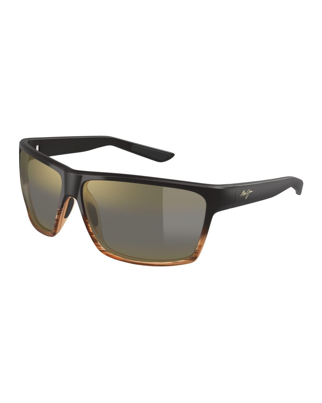 Maui Jim Black Mj0839S 004 Occhiali Da Sole Iniettato Bronzo Squadrata