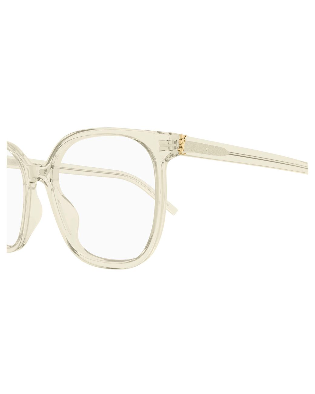 Saint Laurent Black Sl M155 004 Optical Frames Acetate Transparent Cat Eye "Antiriflesso"