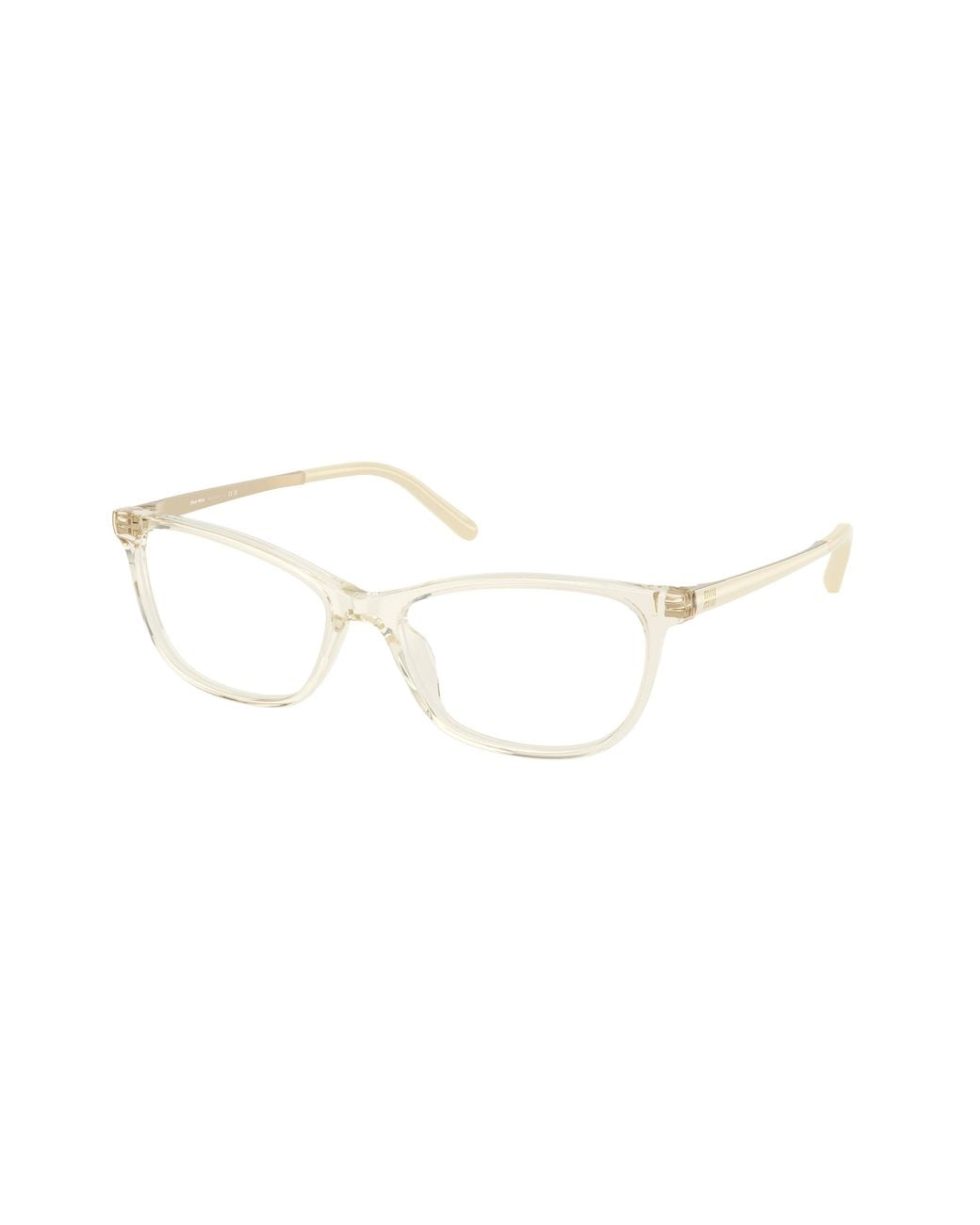 Miu Miu Black Mu 09Zv 12X1O1 Optical Frames Acetate Transparent Cat Eye Normal