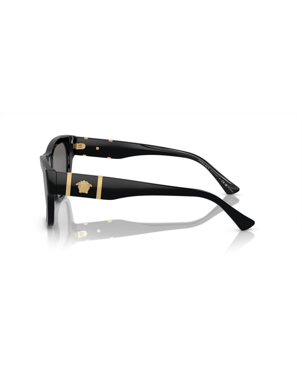 Versace Black Ve4457 Gb1/81 Sunglasses Acetate Squared Polarized for men