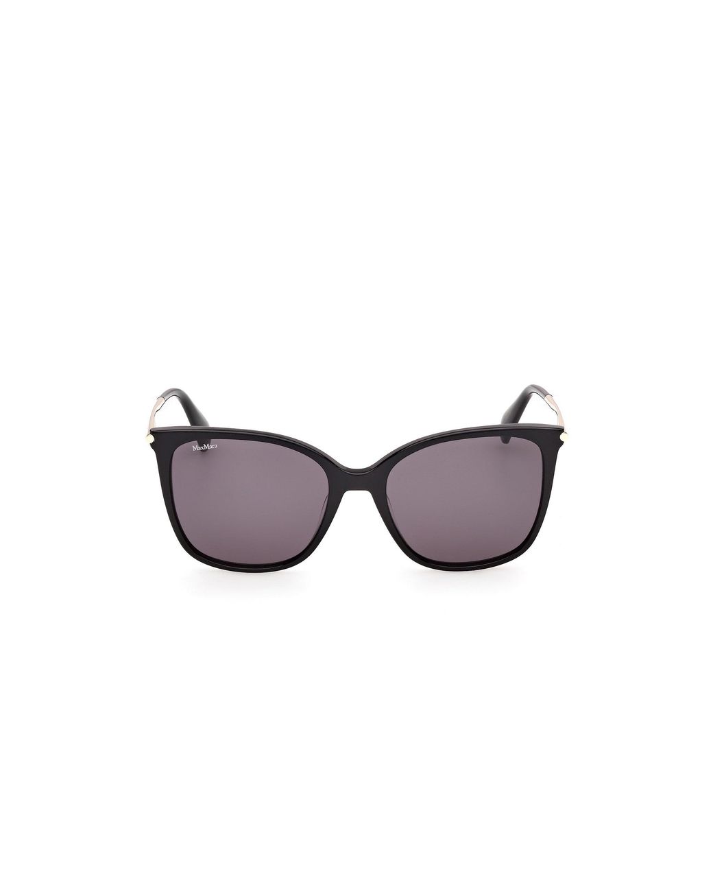 Max Mara Black Mm0202 01A Sunglasses Smoke Squared Normal