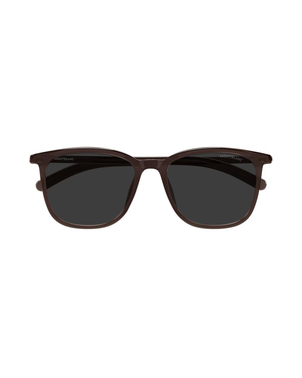 Montblanc Black Mb0487Sa 002 Sunglasses Squared for men