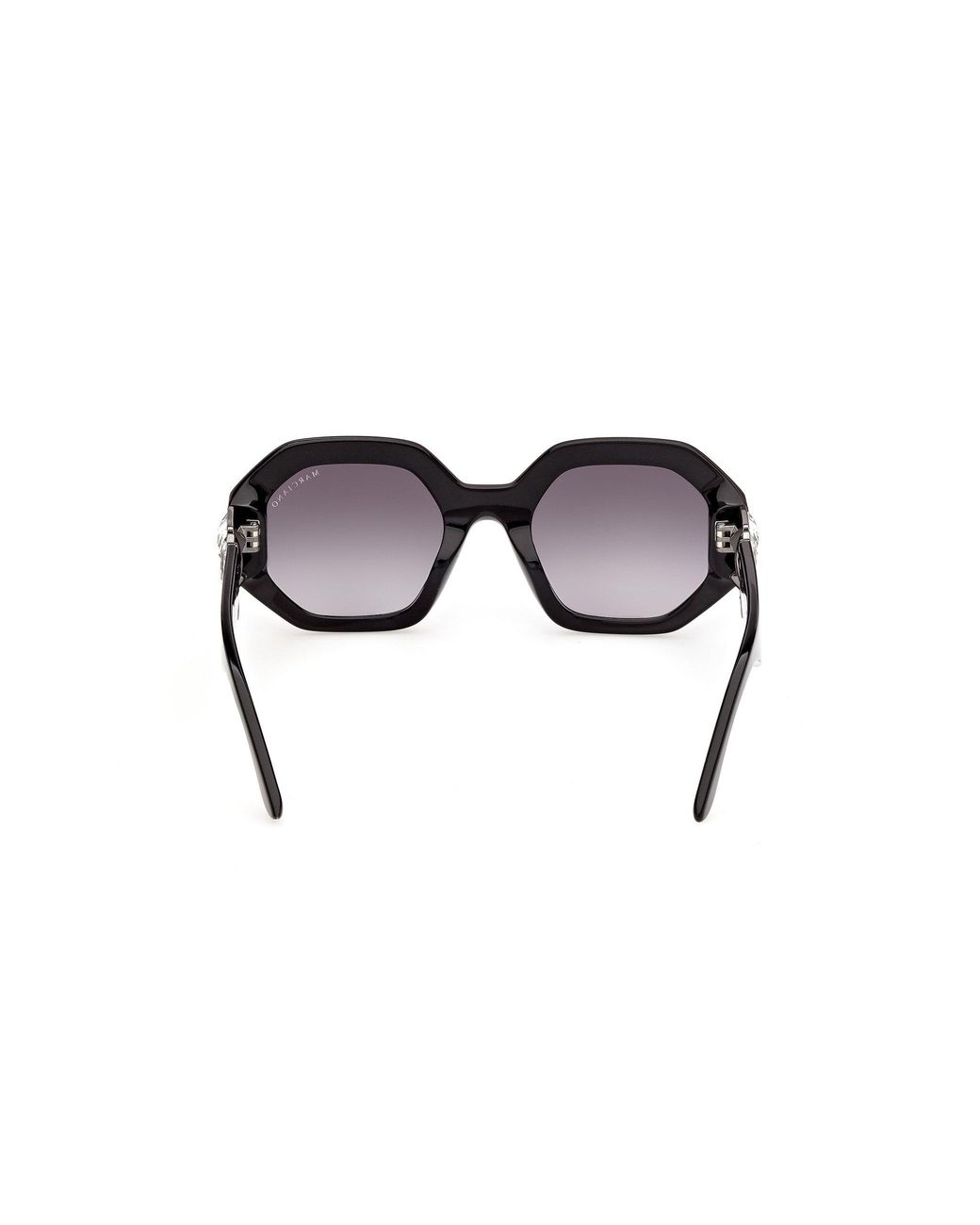 Guess Black Gm00049 01B Sunglasses Acetate Smoke Geometric Normal