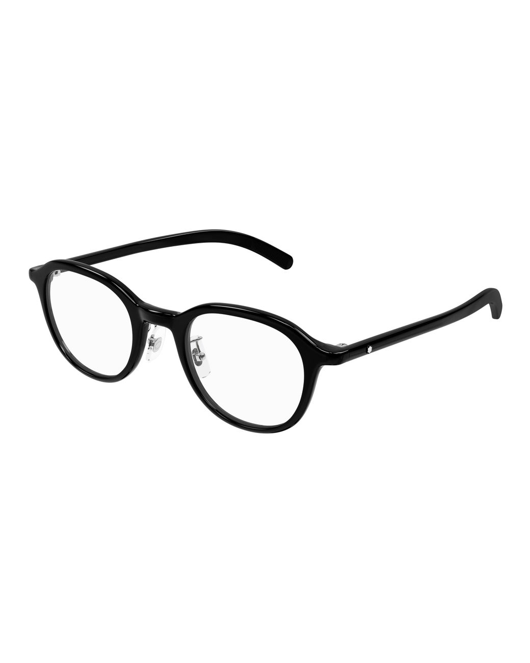 Montblanc Black Mb0419Oj 001 Optical Frames Transparent Round for men