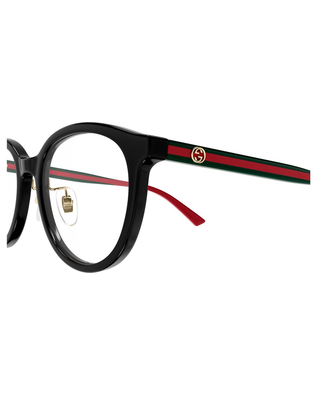Gucci Black Gg1867Ok 004 Optical Frames Acetate Transparent Round