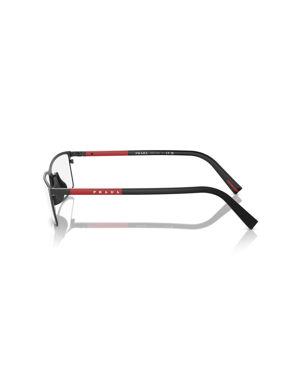 Paradas Linea Rosa Prada Linea Rossa Ps 53Qv 06P1O1 Optical Frames Metal Squared Normal in ...