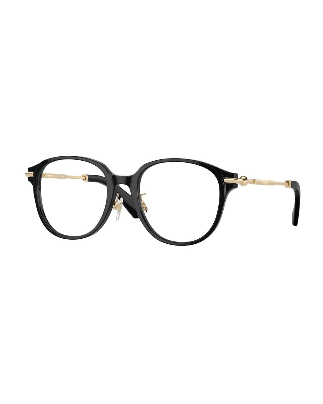 Burberry Black Be2412D 3001 Optical Frames Acetate Round Normal