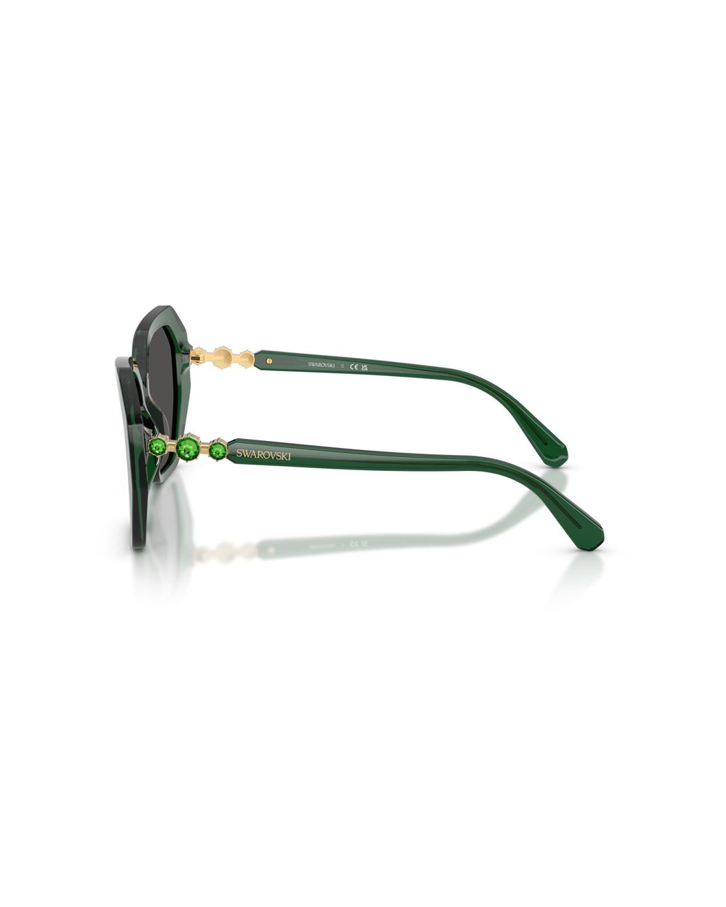 Swarovski Black Sk6017 104587 Sunglasses Acetate Geometric Normal