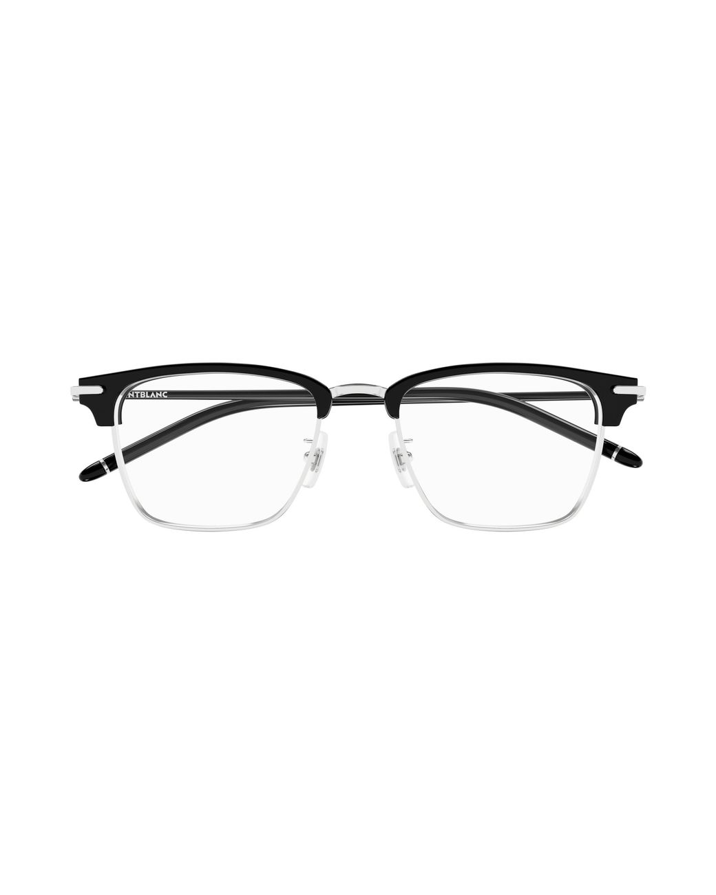 Montblanc Black Mb0409O 001 Optical Frames Metal Transparent Squared for men