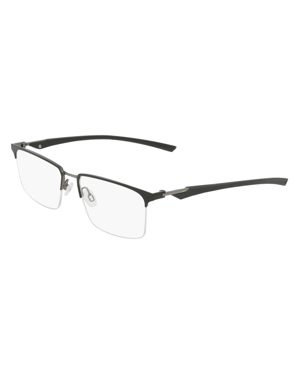 Nike Black 4318 001 Optical Frames Metal Squared Normal for men
