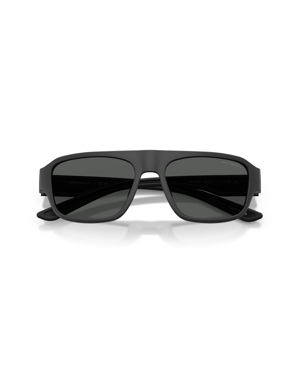 Emporio Armani Black Ea4266U 500187 Sunglasses Injected Geometric Normal for men