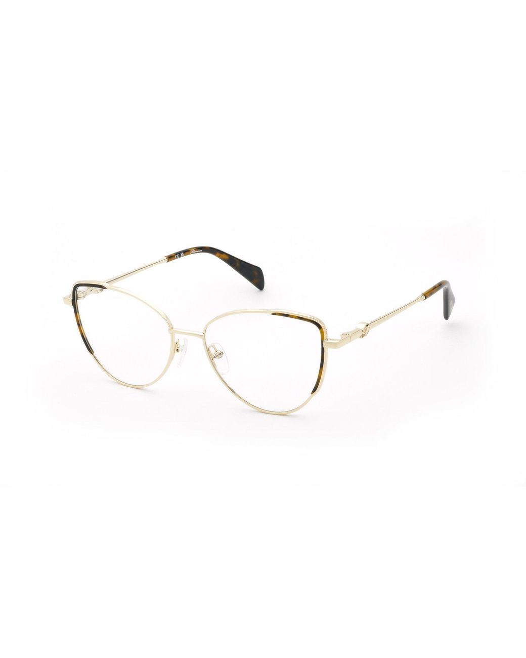 Blumarine Black Vbm234 300 Optical Frames Metal Butterfly