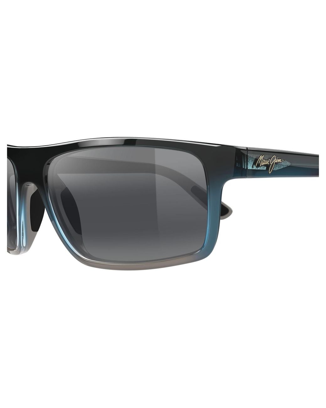 Maui Jim Black Mj0746S 002 Occhiali Da Sole Iniettato Squadrata
