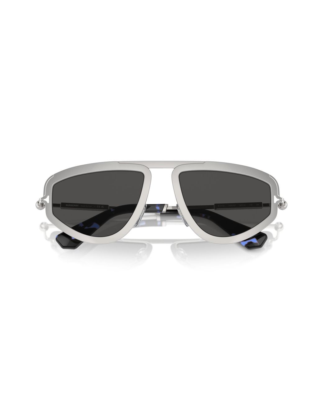 Burberry Black Be3150 100587 Sunglasses Metal Geometric Normal for men