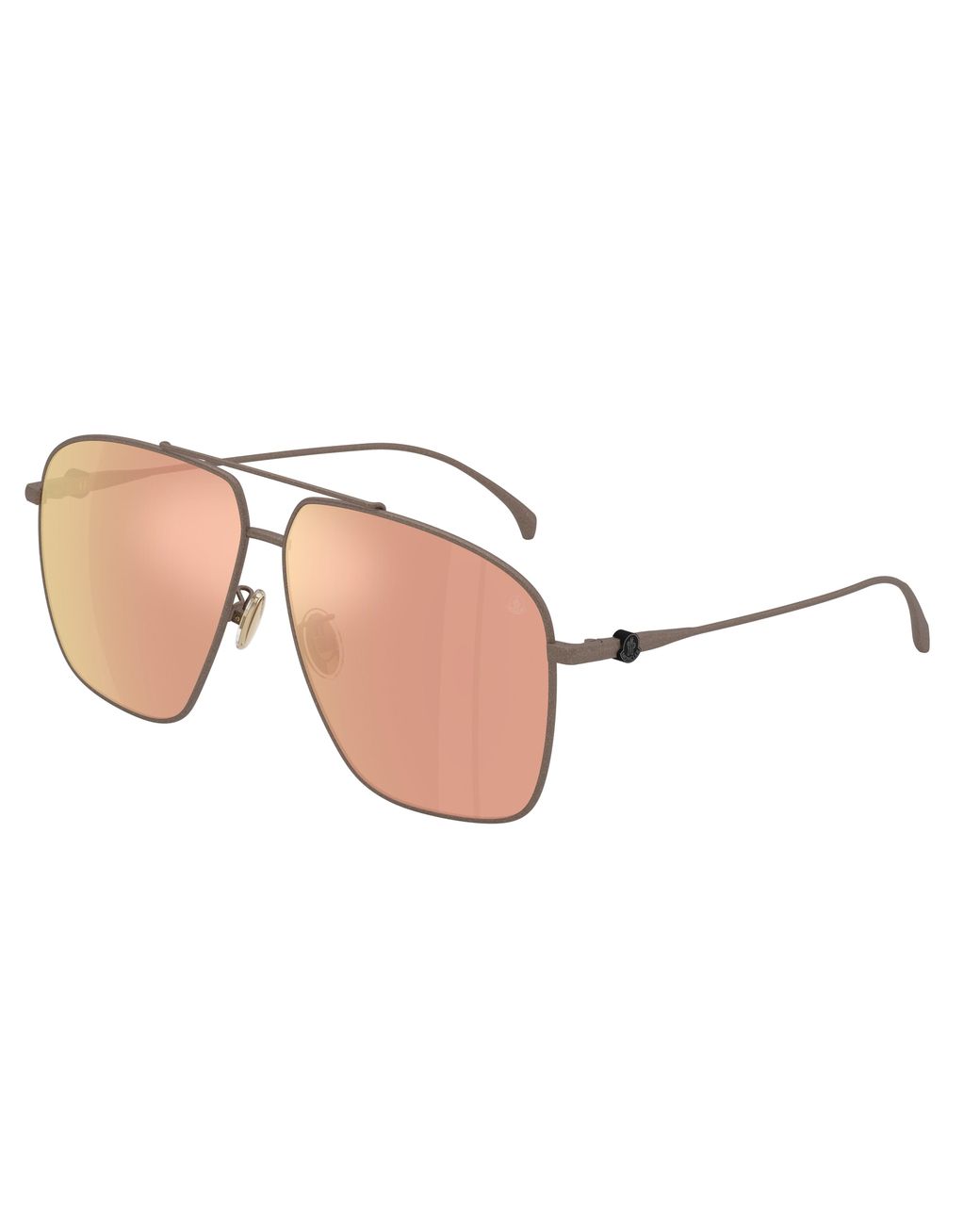 Moncler Black Me4020T Arium 10277J Sunglasses Titanium Geometric Normal