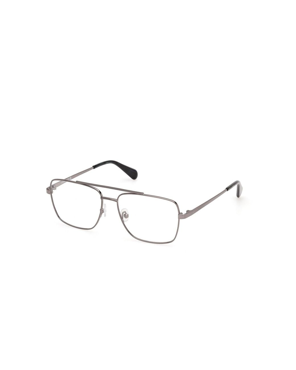 MAX&Co. Black Mo5236 12 Optical Frames Metal Squared Normal