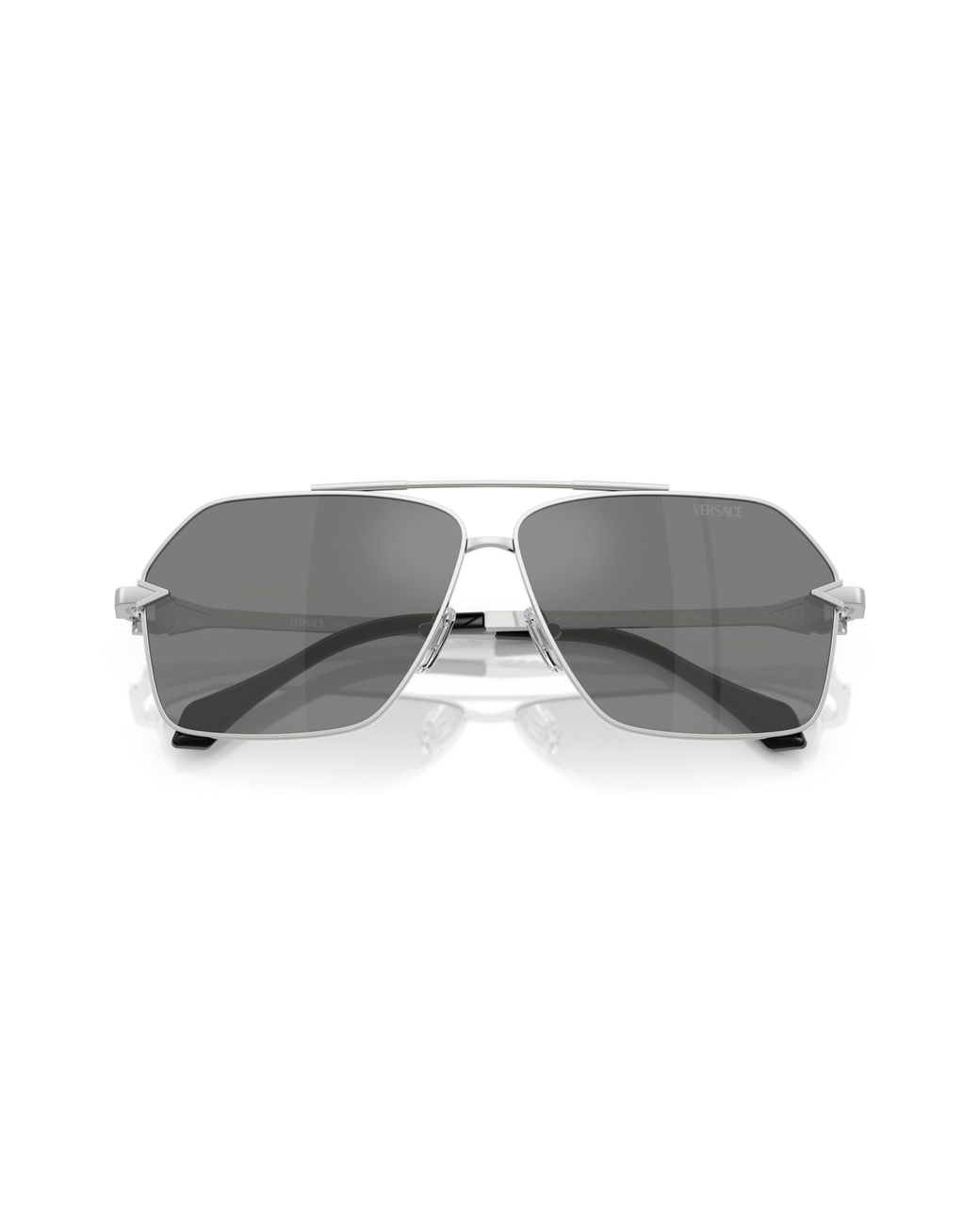 Versace Black Ve2284 10006G Sunglasses Metal Pilot Mirrored for men