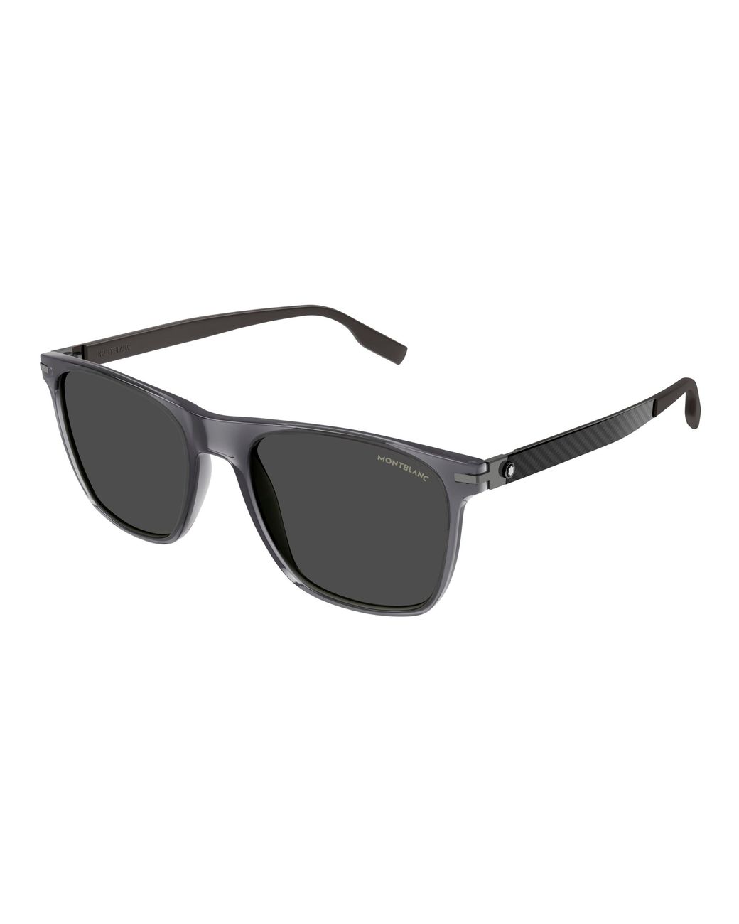 Montblanc Black Mb0248S 004 Sunglasses Acetate Squared Normal for men