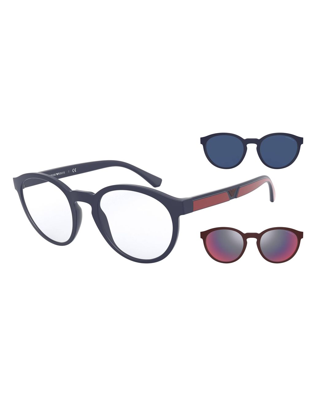 Emporio Armani Black Ea4152 56691W Sunglasses Injected Transparent Pantos Normal for men
