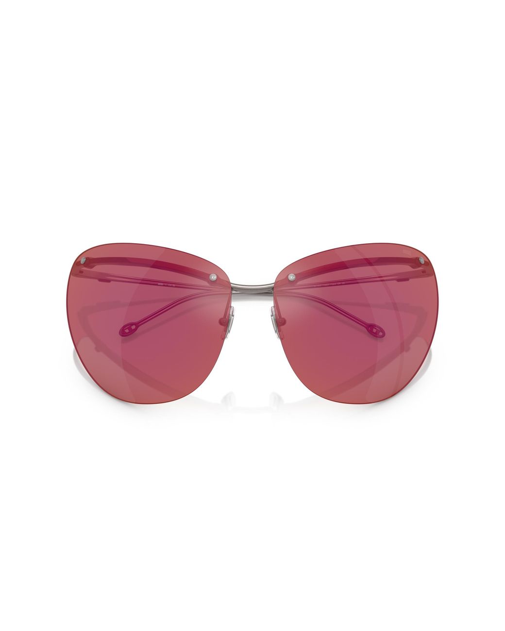 DIESEL Black Dl1007 115/D0 Sunglasses Metal Cat Eye Mirrored