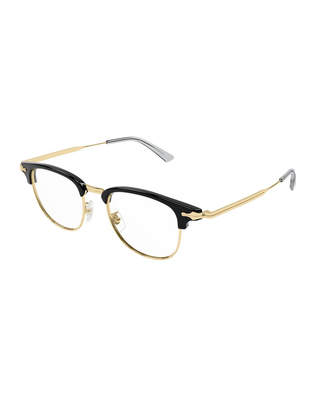 Montblanc Black Mb0364O 001 Optical Frames Metal Transparent Squared for men