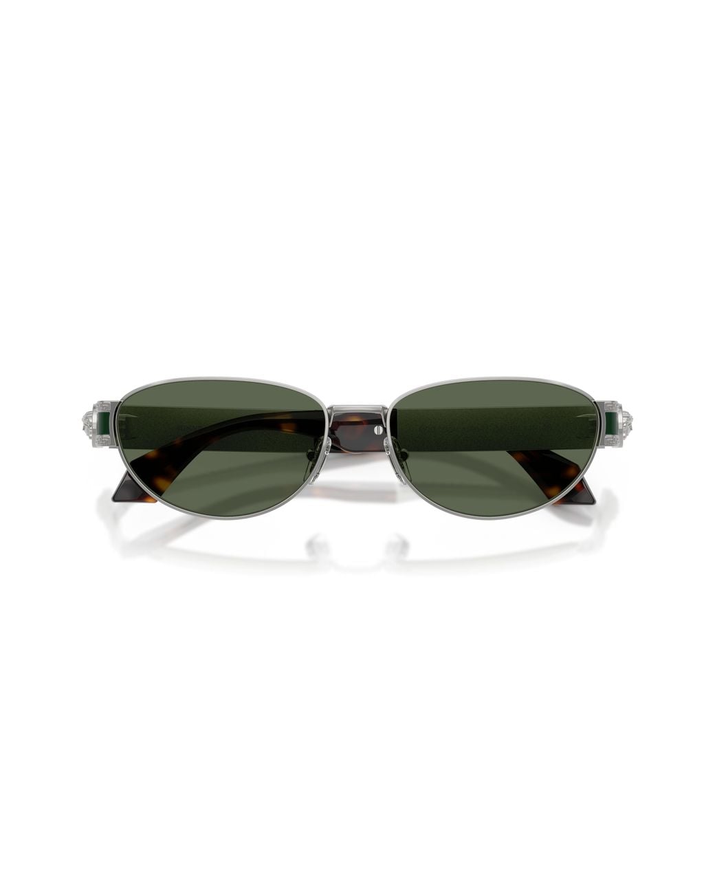 Versace Green Ve2304 152671 Sunglasses Metal Cat Eye Normal