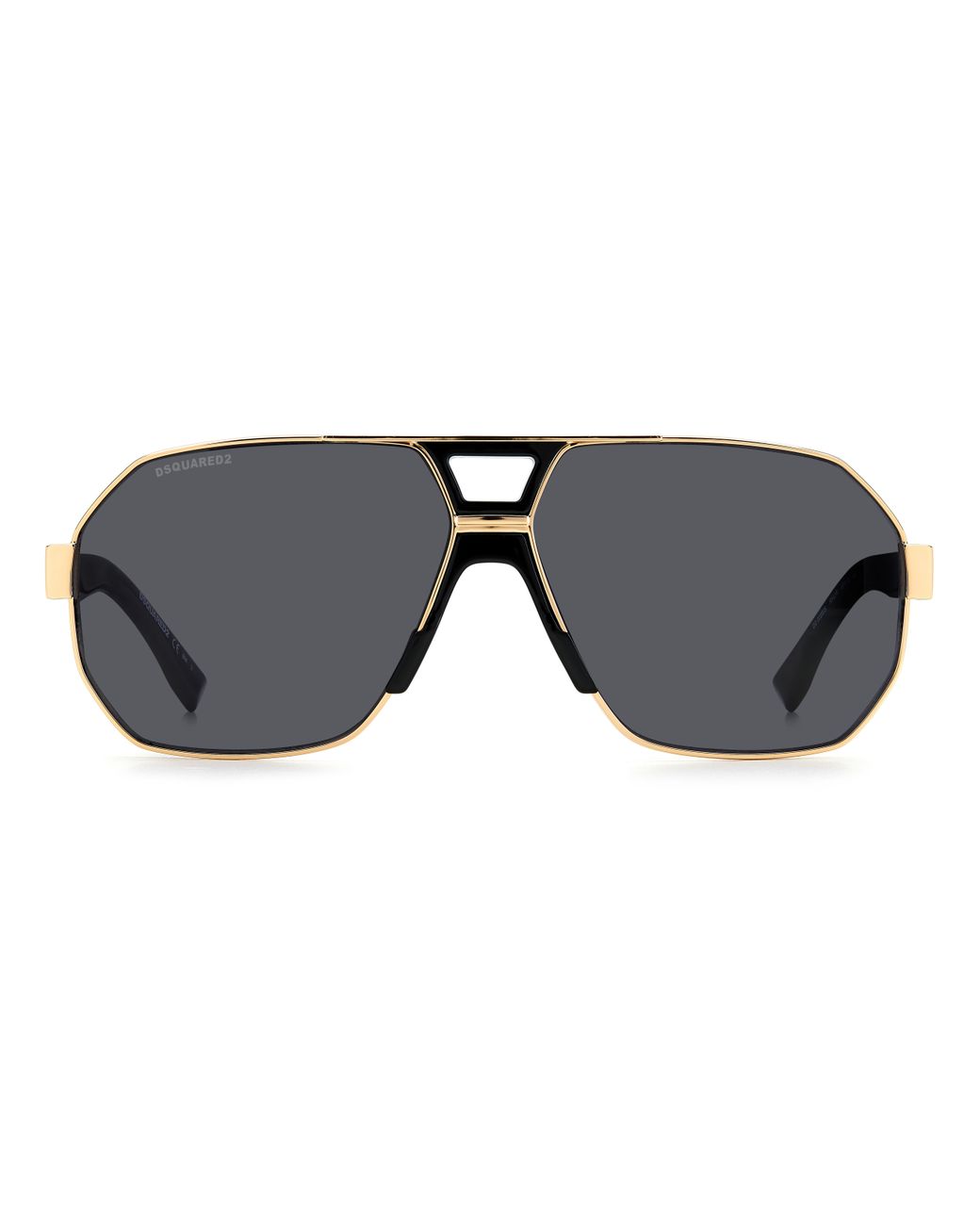 DSquared² Black D2 0028/S Rhl/Ir Sunglasses Metal Geometric for men