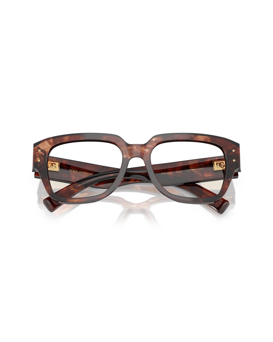 Dolce & Gabbana Black Dg3405 3222 Optical Frames Acetate Transparent Squared Normal for men