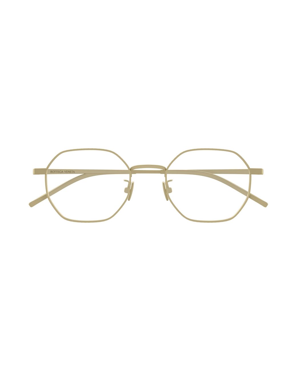 Bottega Veneta Black Bv1424Oa 001 Optical Frames Titanium Transparent Round