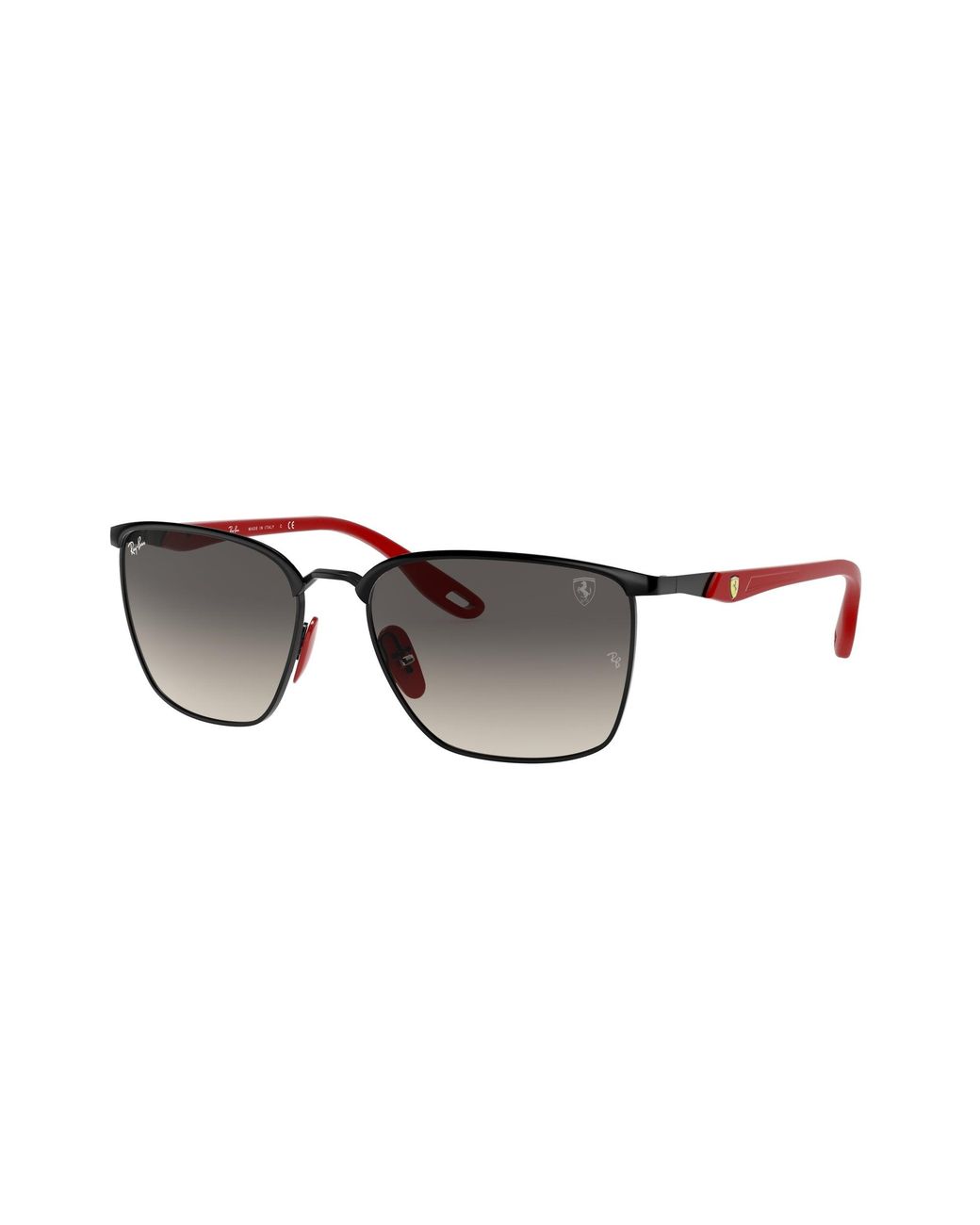 Ray-Ban Black Rb3673m Scuderia Ferrari Collection Square Sunglasses