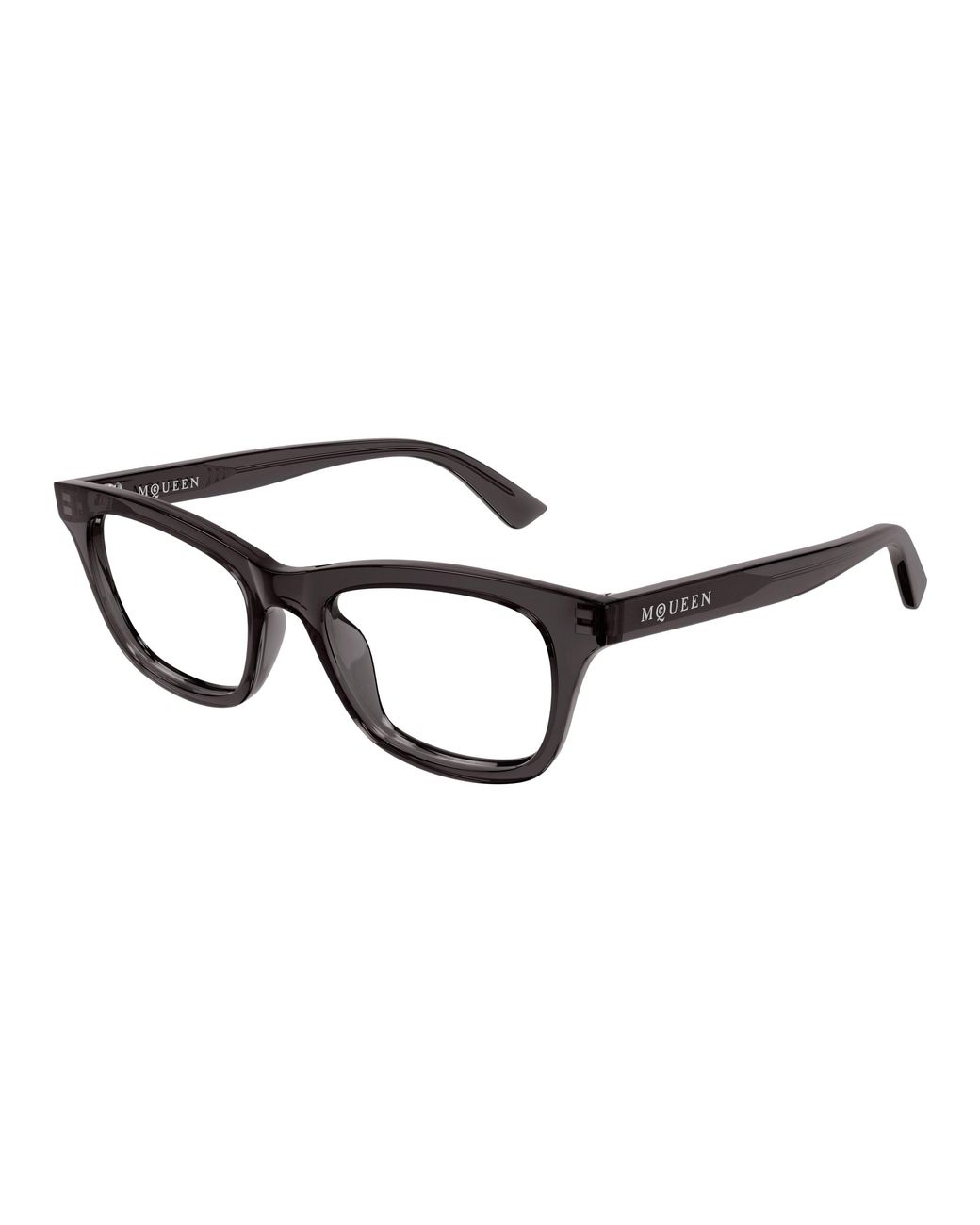 McQueen Black Am0515O 009 Optical Frames Acetate Transparent Cat Eye
