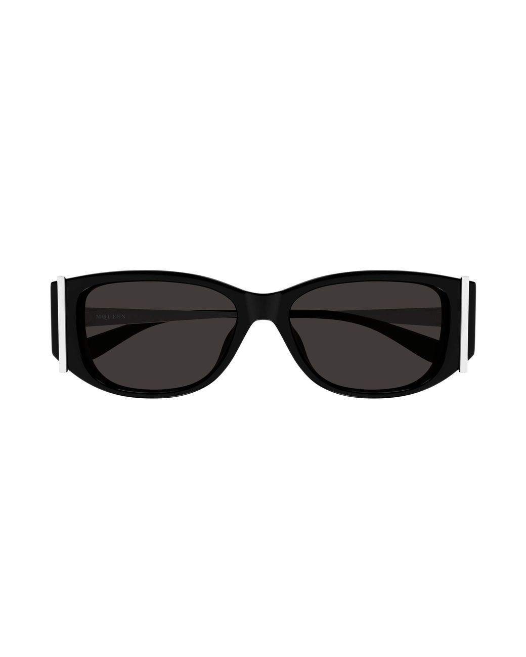 McQueen Black Am0494Sa 001 Sunglasses Acetate Round