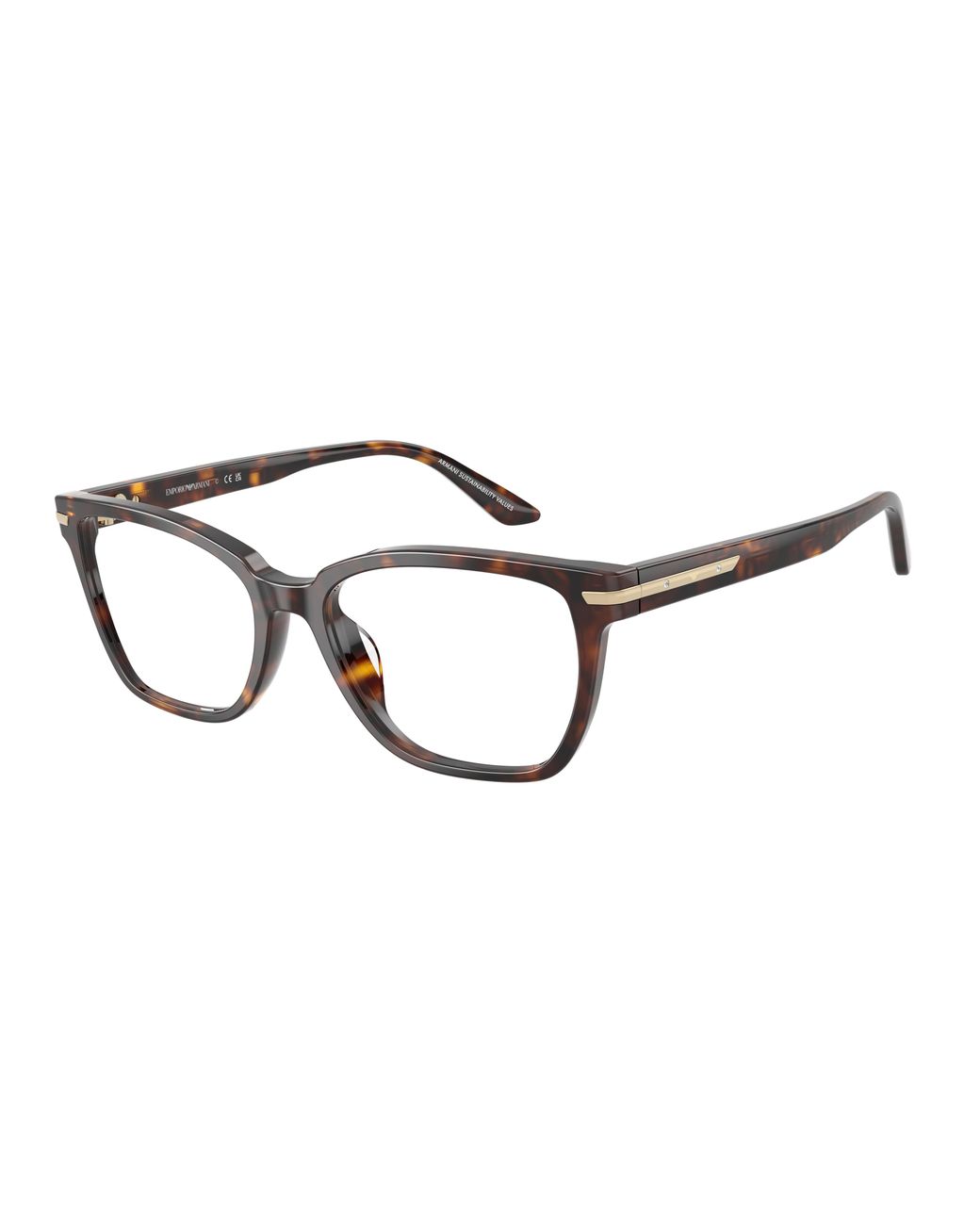 Emporio Armani Black Ea3282Bu 5026 Optical Frames Acetate Transparent Cat Eye Normal