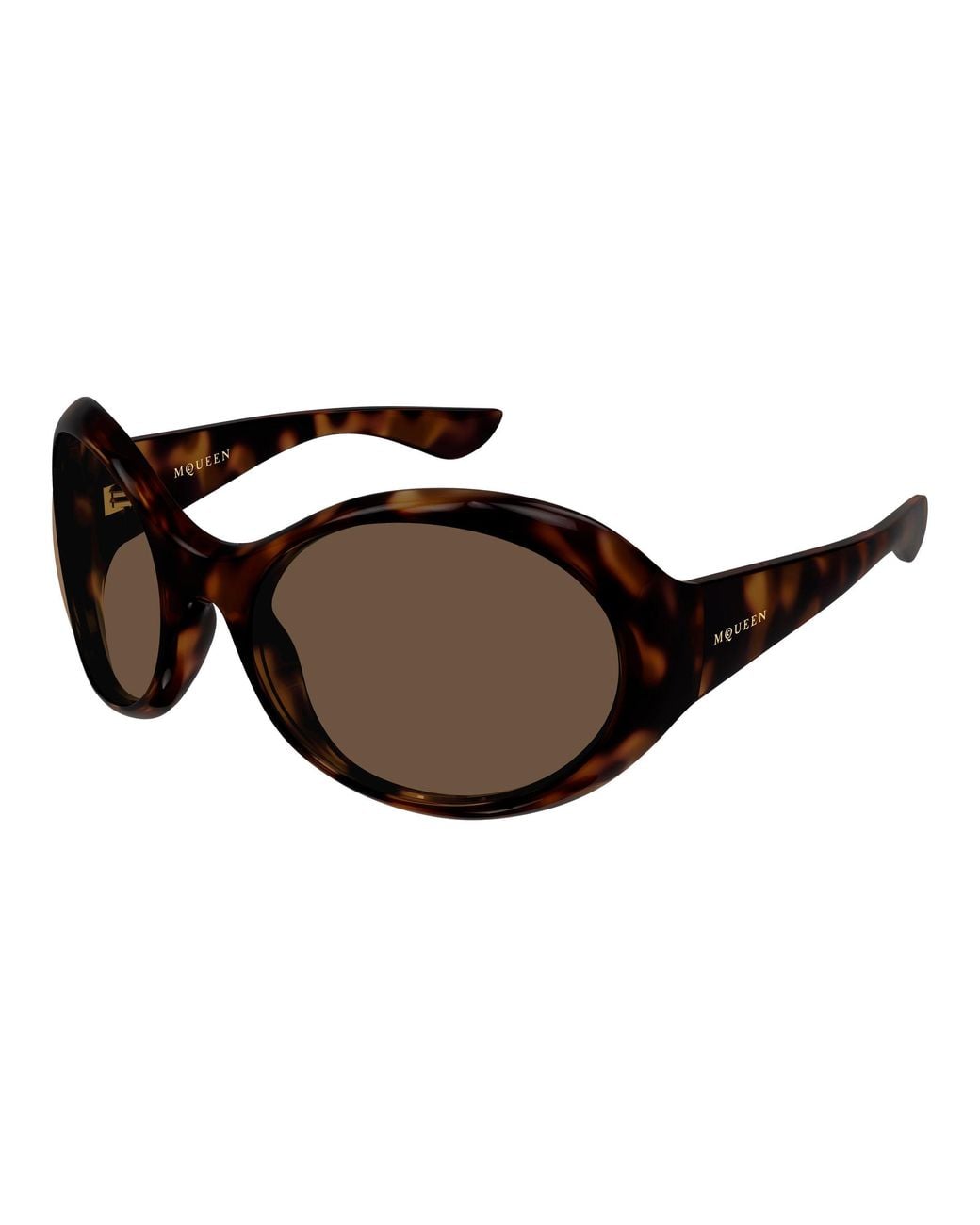 McQueen Black Am0592S 002 Sunglasses Bio-Injected Round
