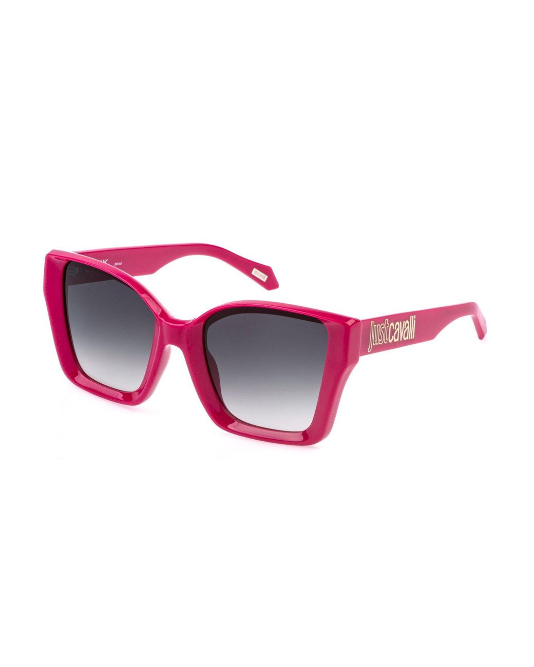 Just Cavalli Black Sjc147 06Uu Sunglasses Injected Smoke Squared Normal Shaded