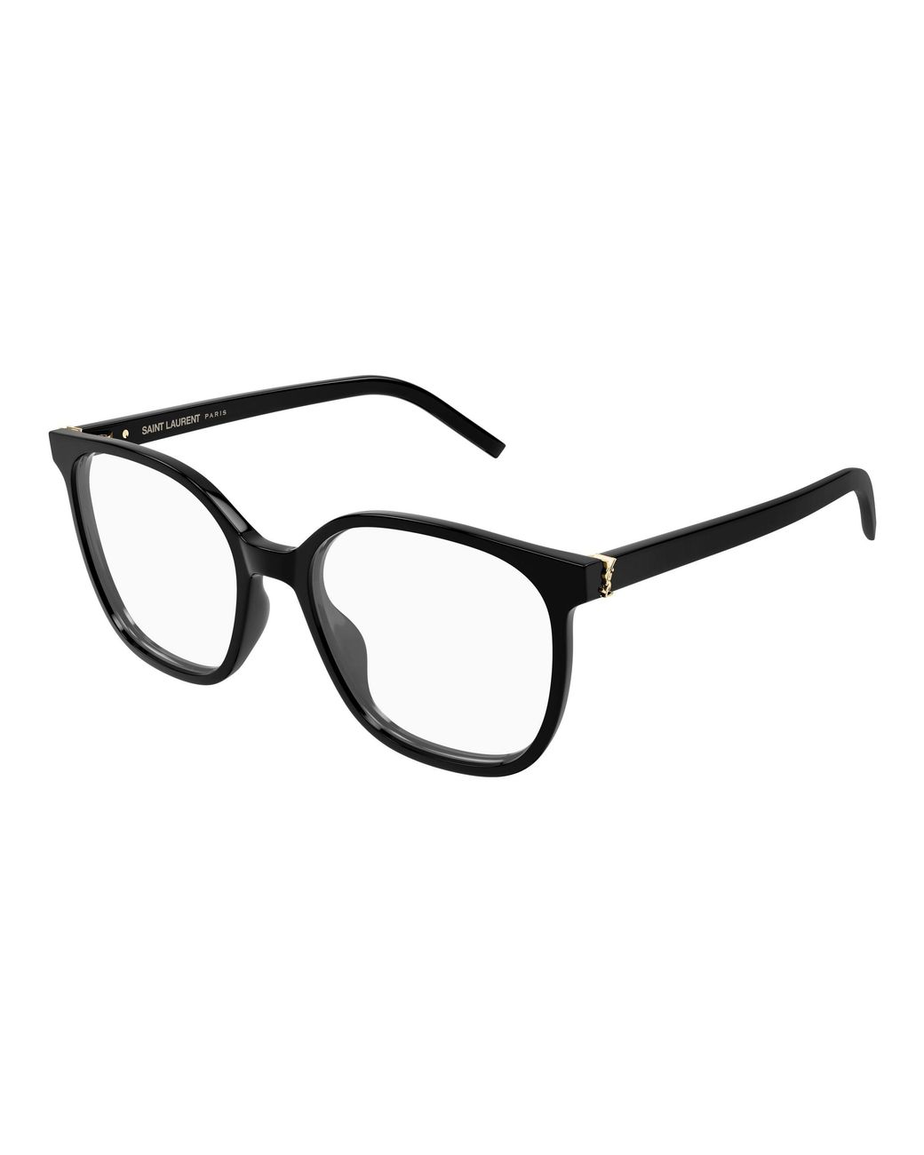 Saint Laurent Black Sl M155 001 Optical Frames Acetate Transparent Cat Eye "Antiriflesso"