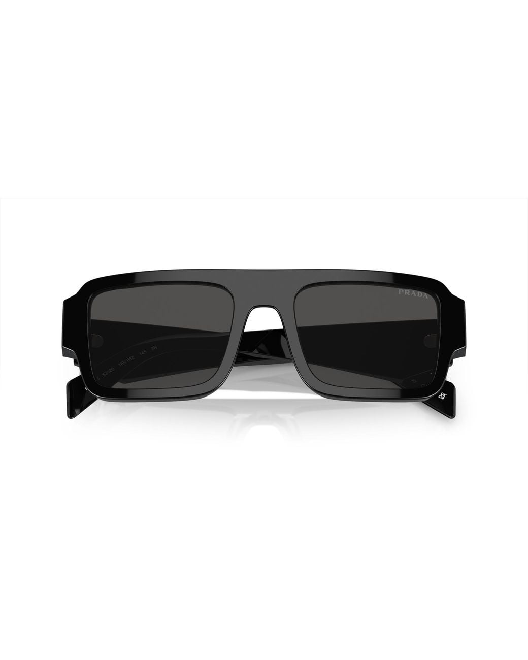 Prada Black Pr A05S 16K08Z Sunglasses Acetate Squared Normal for men