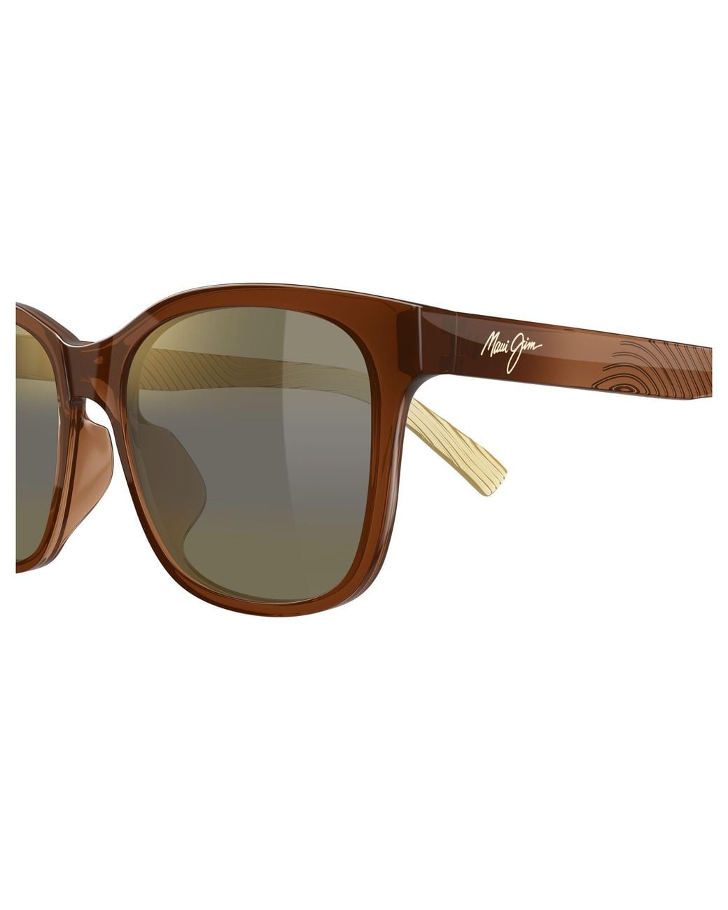 Maui Jim Black Mj0346Sa 003 Occhiali Da Sole Bio-Iniettato Bronzo Squadrata
