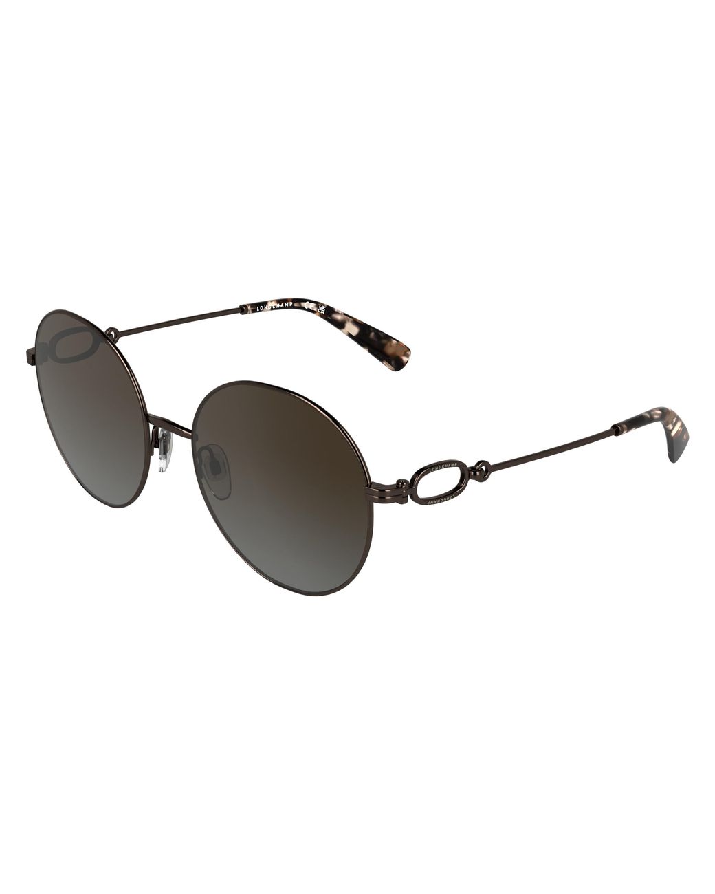 Longchamp Black Lo188S 206 Sunglasses Metal Round Normal