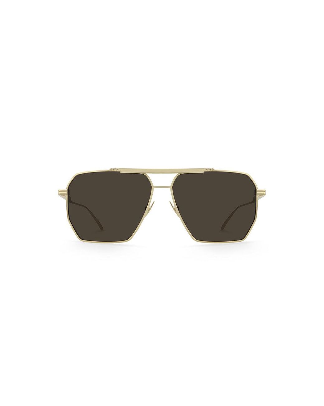 Bottega Veneta Black Bv1012S 003 Sunglasses Metal Pilot Normal for men