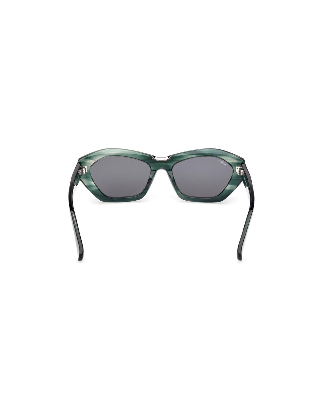 Max Mara Black Mm0169 Kate 98A Sunglasses Acetate Smoke Geometric Normal