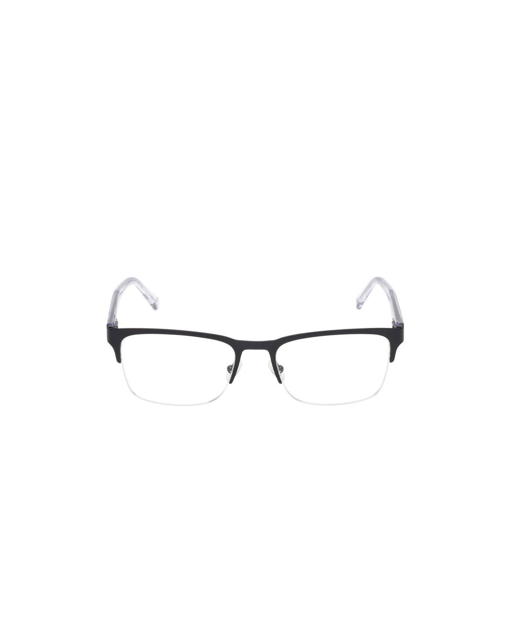 Timberland Black Tb50083 002 Optical Frames Metal Squared Normal for men