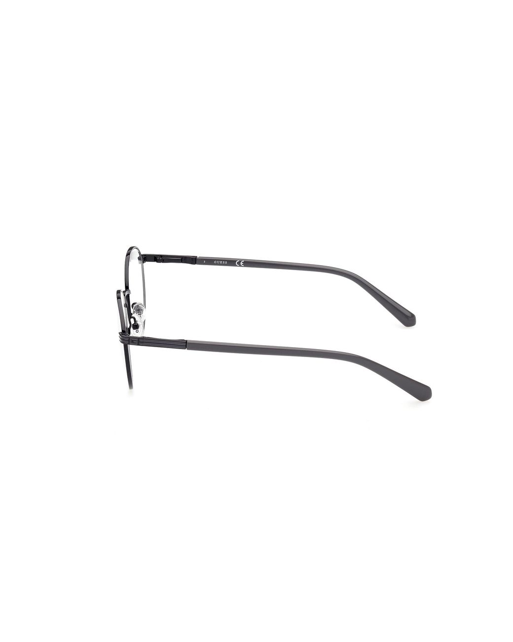 Guess Black Gu50043 1 Optical Frames Metal Round Normal for men