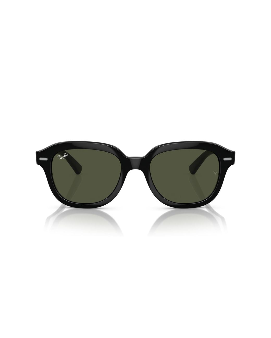 Ray-Ban Black Rb4398f Erik Low Bridge Fit Square Sunglasses