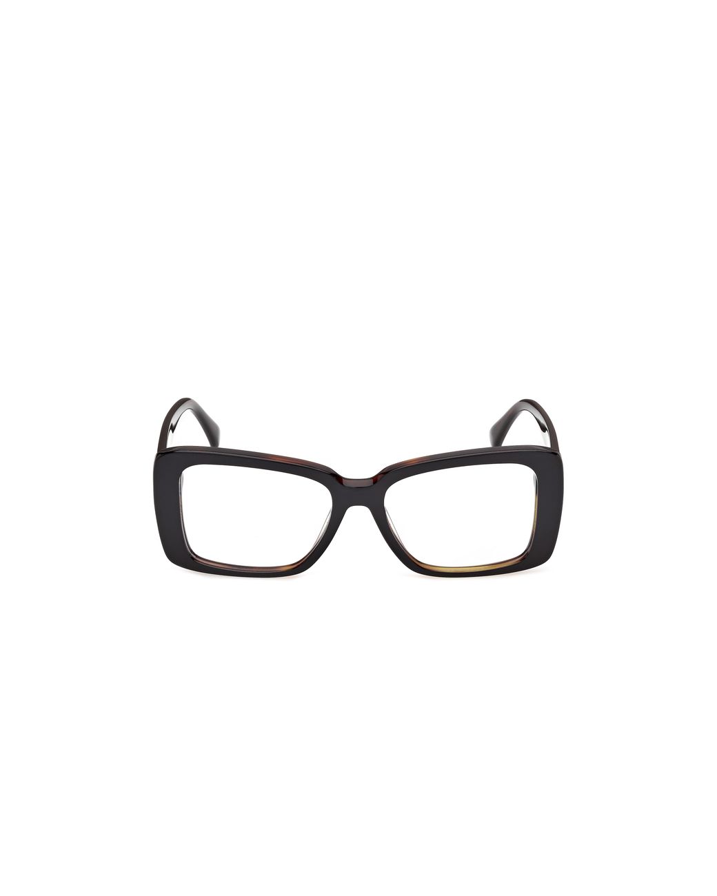 Max Mara Black Mm5266 56 Optical Frames Acetate Smoke Squared Normal