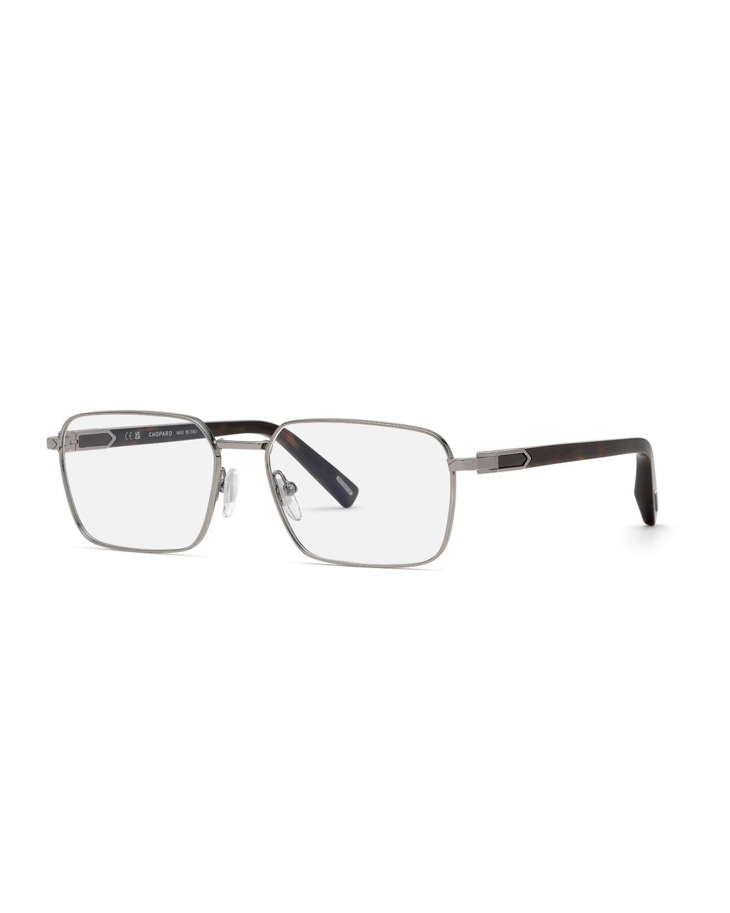 Chopard Black Vchm36 509 Optical Frames Metal Squared for men