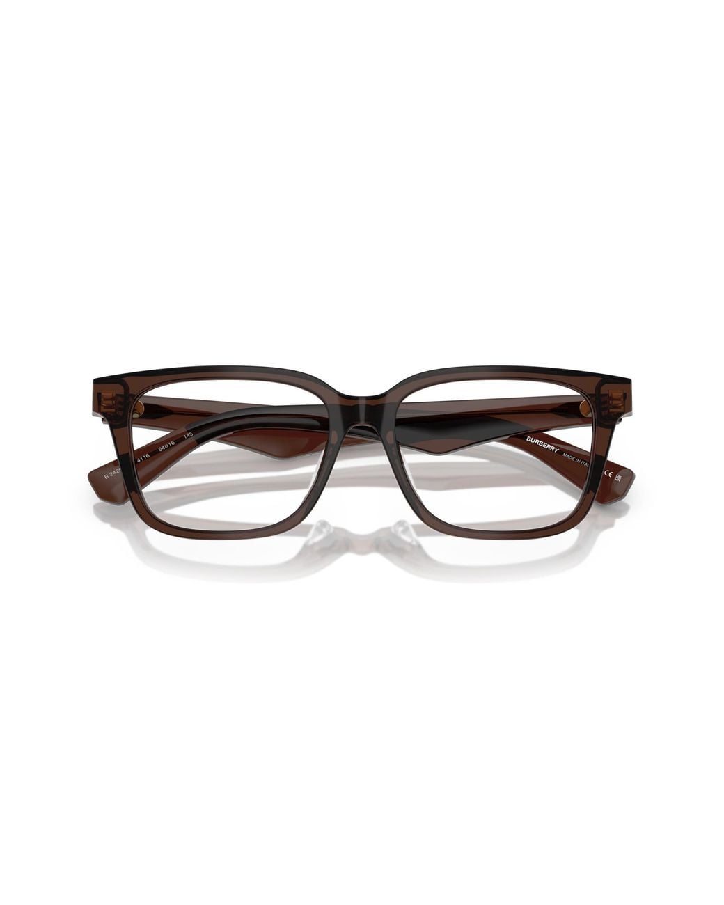 Burberry Black Be2425D 4242 Optical Frames Acetate Transparent Squared Normal